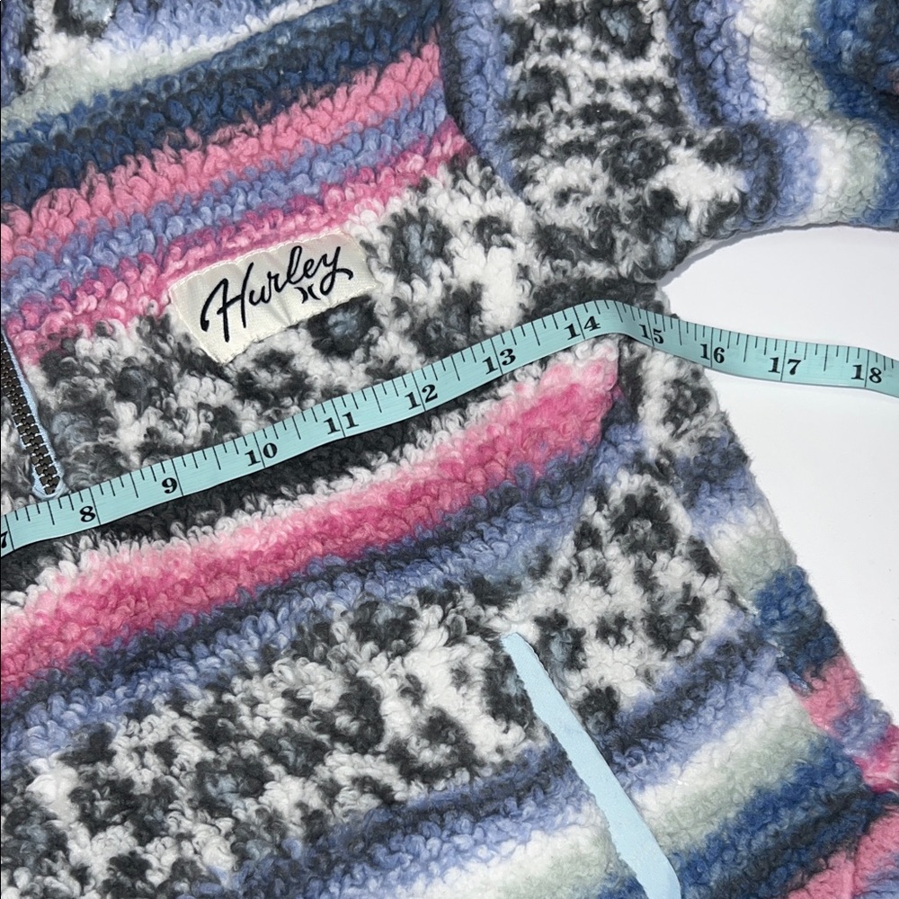 Hurley Cozy Striped Fleece Girls (size 4/5) - Picture 8 of 11